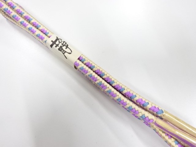 未使用品　正絹　手組帯締め